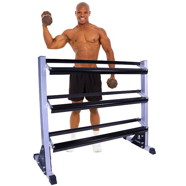 Body Elite 55" Three Tier Dumbbell Rack (BE7010)