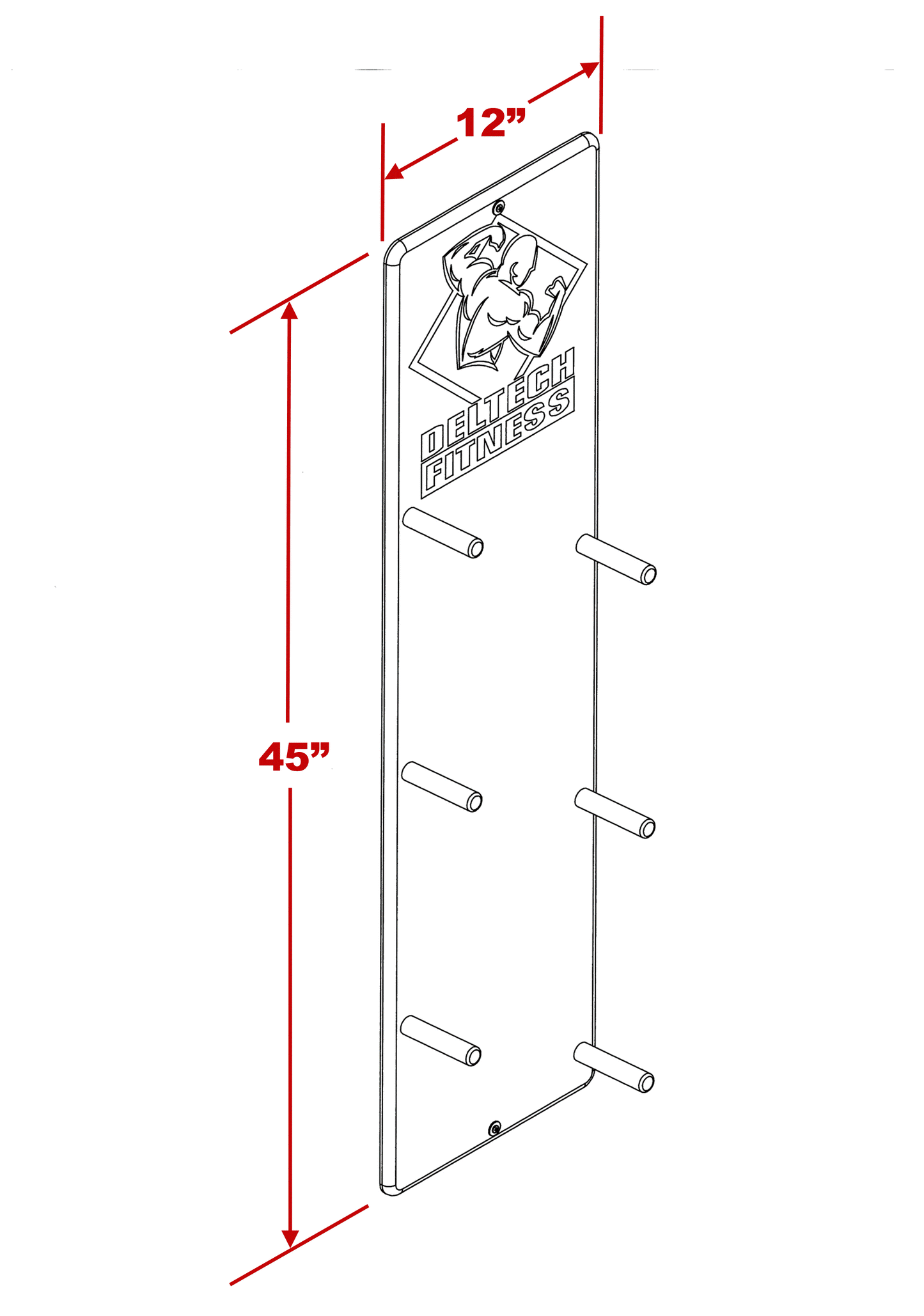 Machine Bar Storage Holder DF-55 by Deltech Fitness