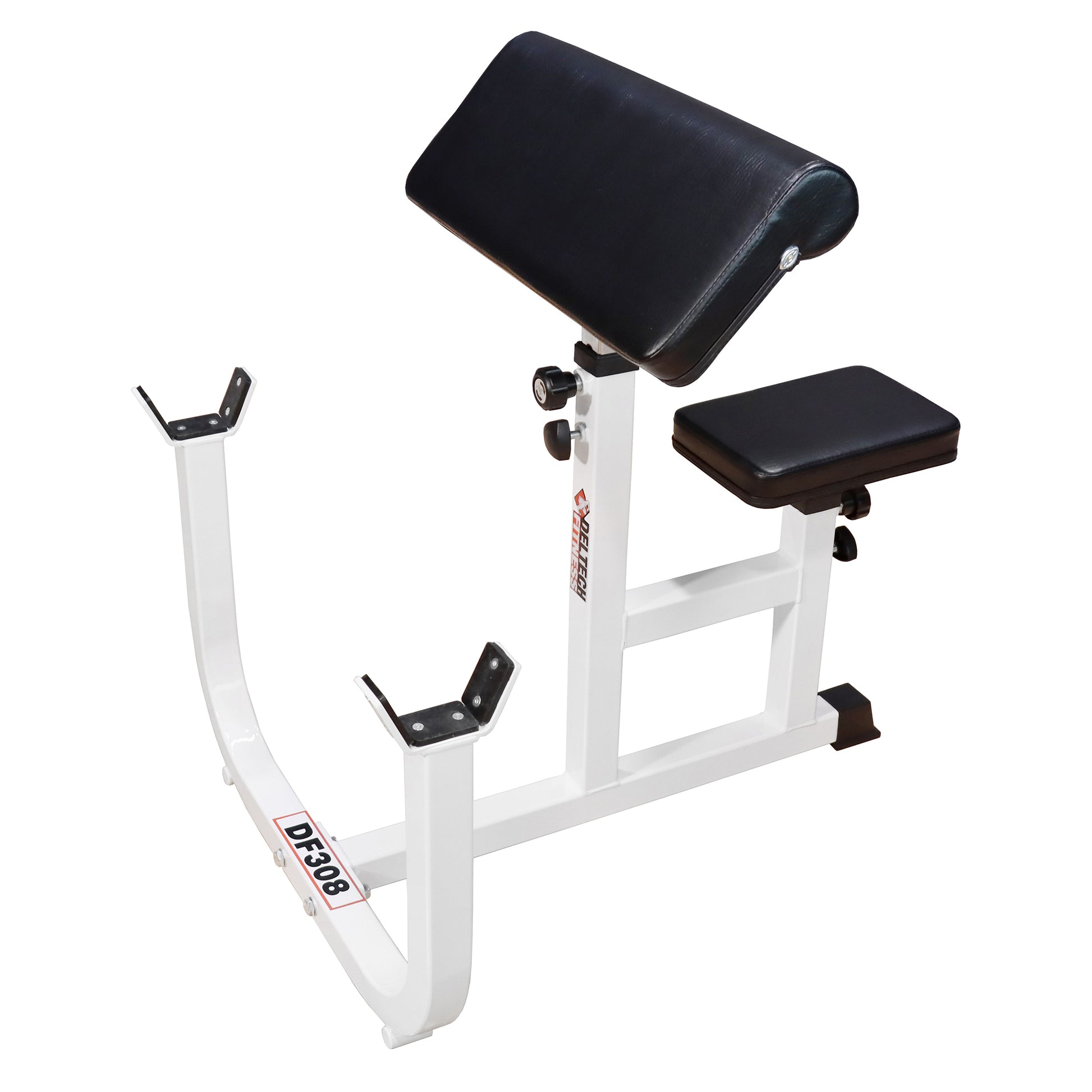 Deltech Fitness Preacher Curl Bench side view