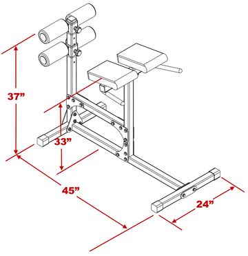 Hyper-extension Bench (DF404) – Deltech Fitness