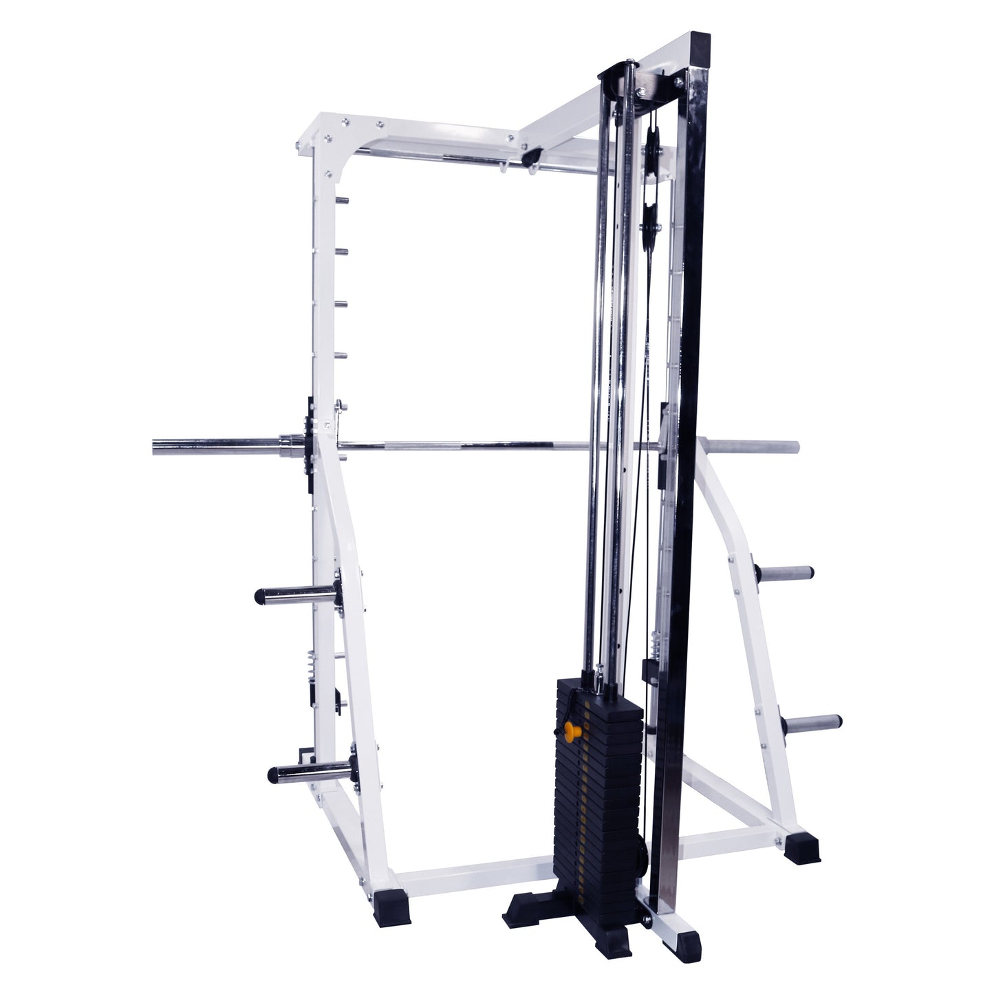Linear Bearing Smith Machine with Weight Stack Loaded Lat Attachment (DF4900LS)