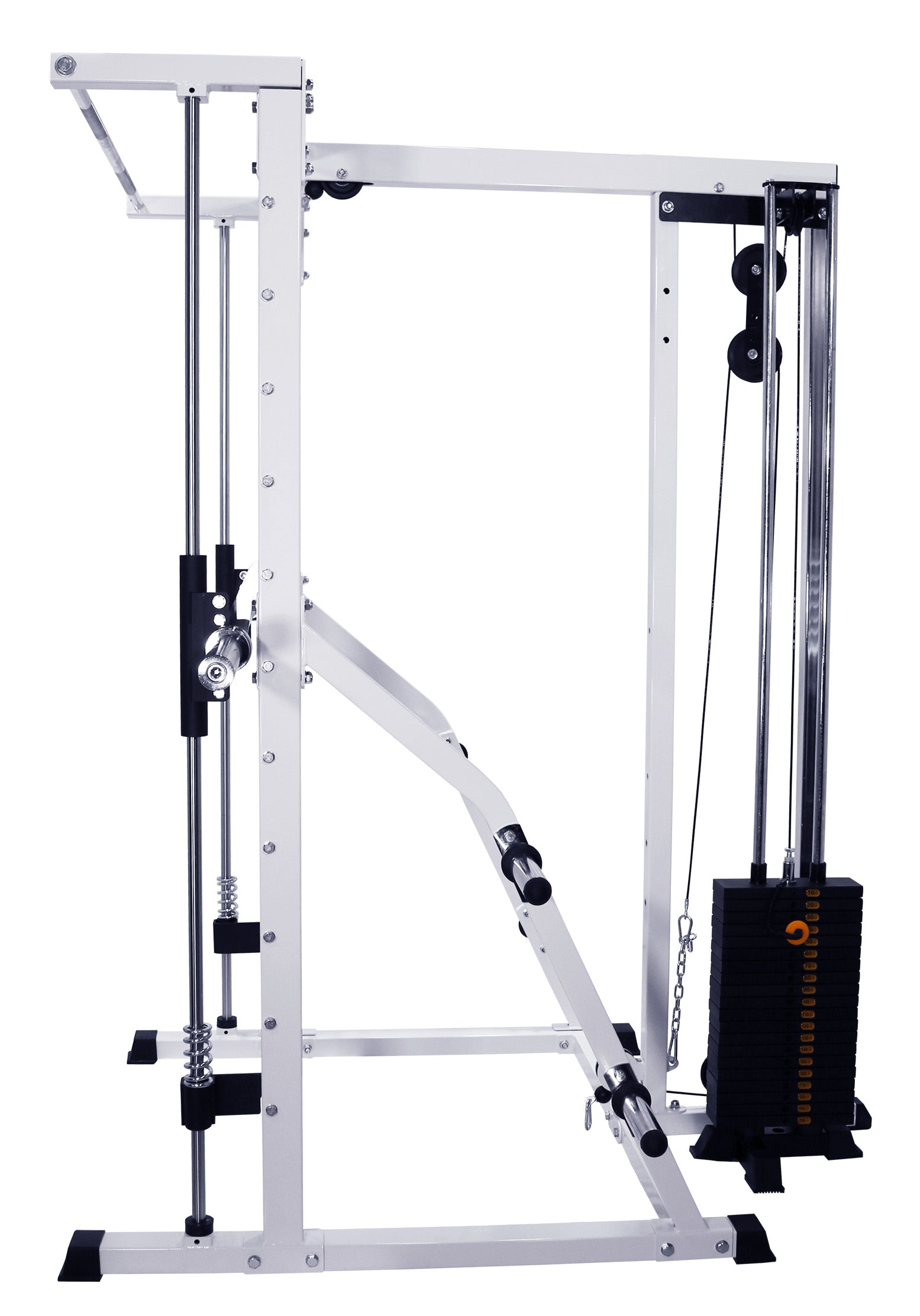 Smith machine outlet weight stack