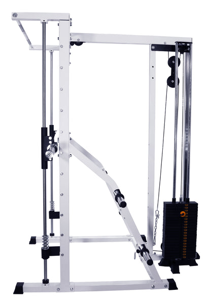 Linear Bearing Smith Machine with Weight Stack Loaded Lat Attachment (DF4900LS)