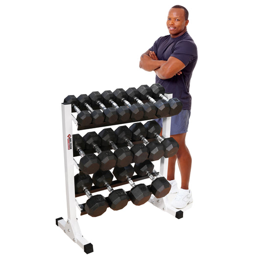 3 tier dumbbell rack