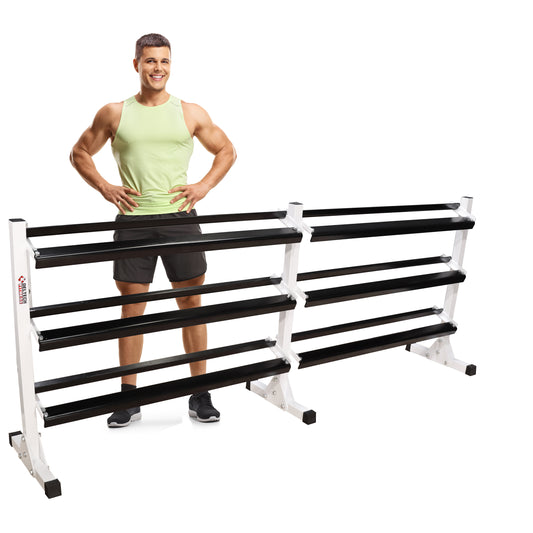 Deltech Fitness 3 tier dumbbell rack