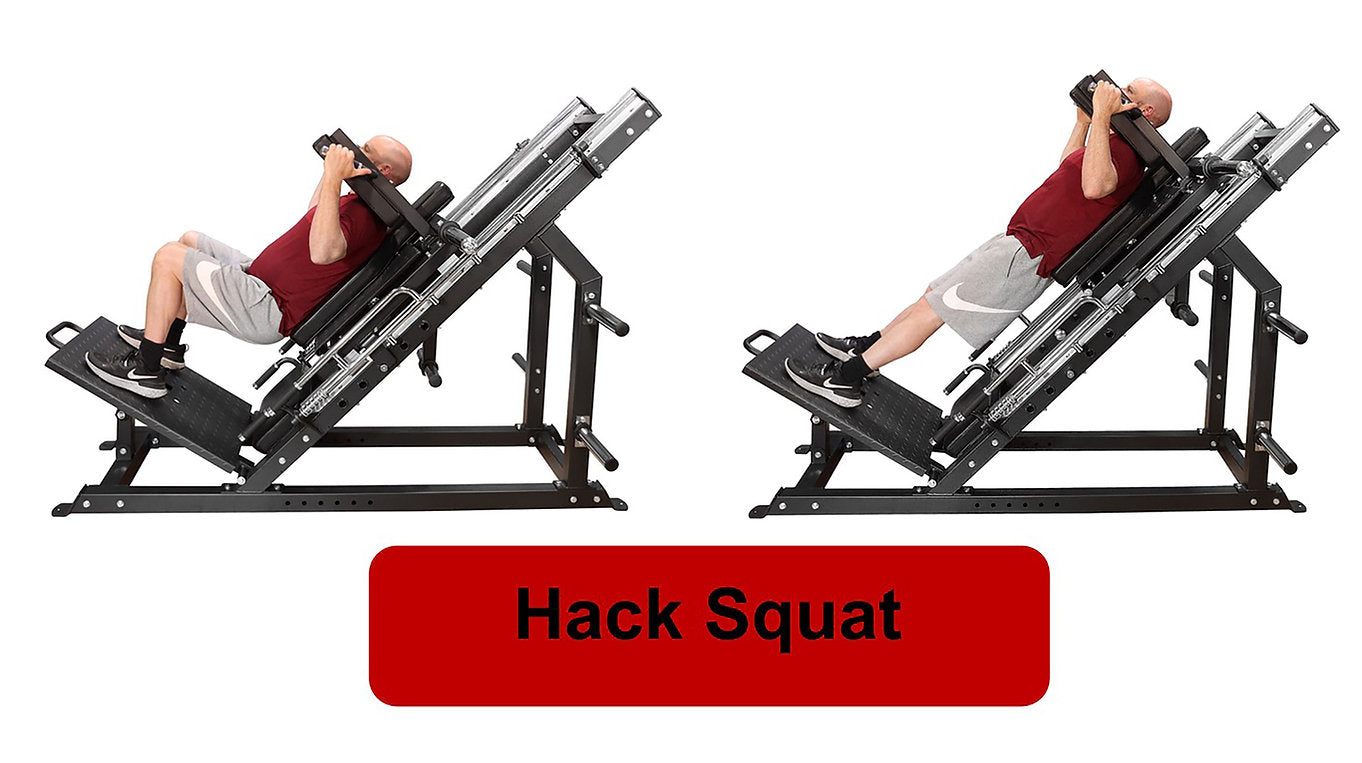 hack squat leg press machine