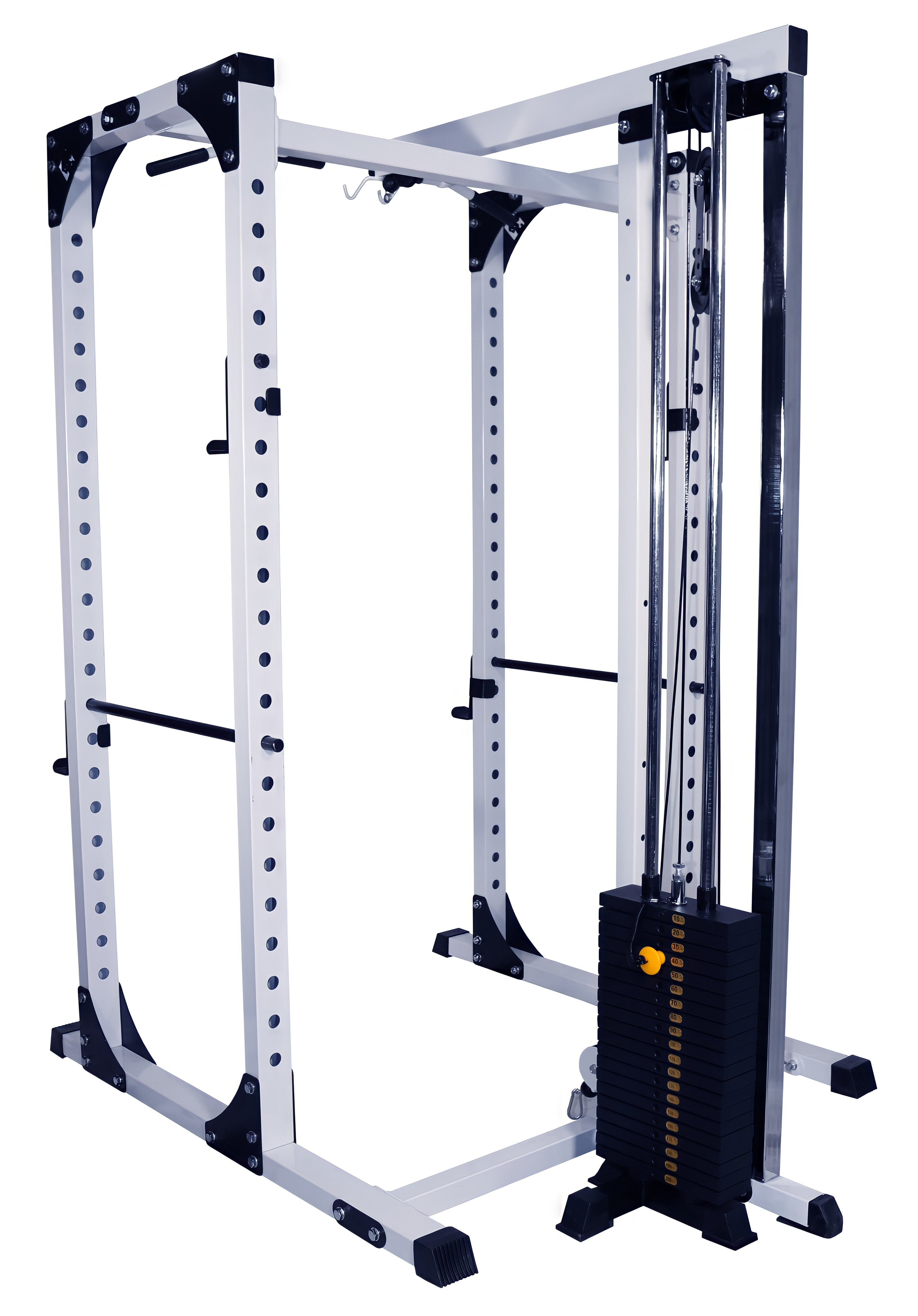Squat Rack w/ Stack Loaded Lat (DF825LS) – Deltech Fitness