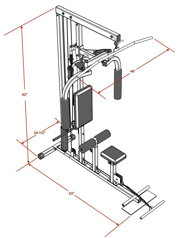 Deltech Fitness Ultimate Lat Pulldown Machine (HG935)