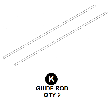 DF4900 Guide Rods- Pair – Deltech Fitness