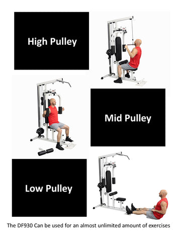 Lat Pull Down Machine with Pec Dec (DF930) – Deltech Fitness