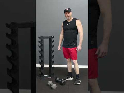 Deltech Fitness 8 Pair Vertical Dumbbell Rack (DF5200)