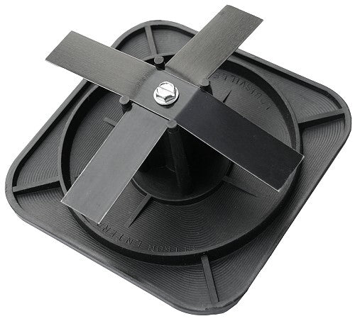 6" Standard Square Pole Cap with 1.25" Radius Corner by Deltech Manufacturing