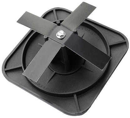 6" Standard Square Pole Cap with 1.25" Radius Corner by Deltech Manufacturing