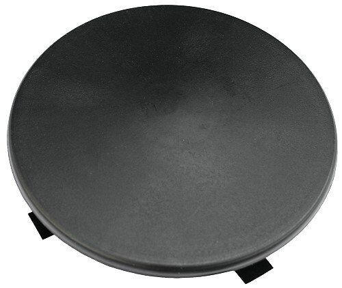 6" Round Light Pole Top Cap- Black Plastic